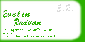 evelin radvan business card